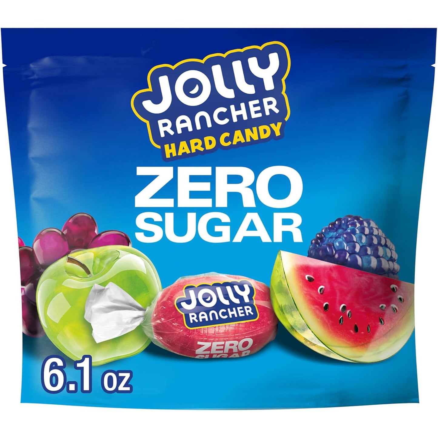 JOLLY RANCHER Zero Sugar Assorted Fruit Flavored Hard Candy Bag