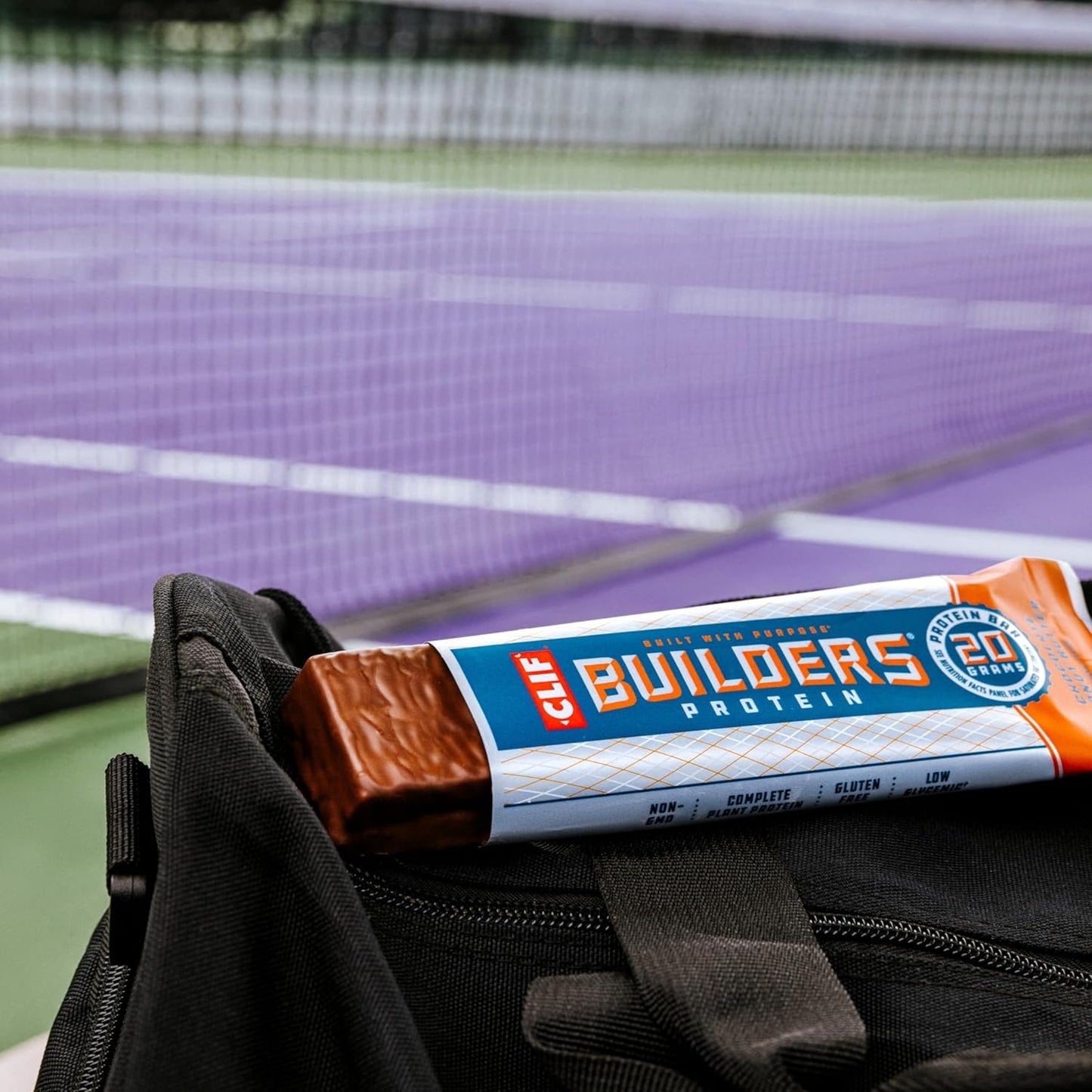 CLIF BUILDERS Protein Bar - Chocolate Peanut Butter - 20g Plant Protein - 2.4 oz (12 Bars)