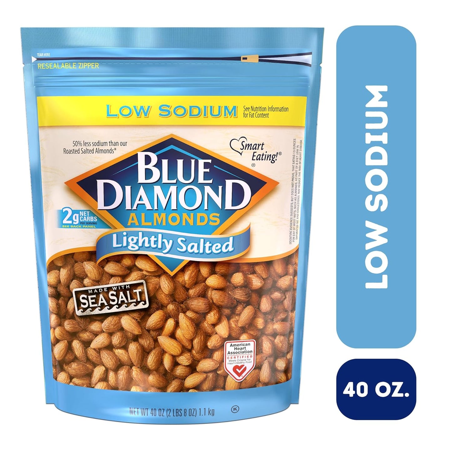 Blue Diamond Almonds Low Sodium Lightly Salted Snack Nuts
